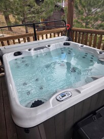 Private hot tub on deck