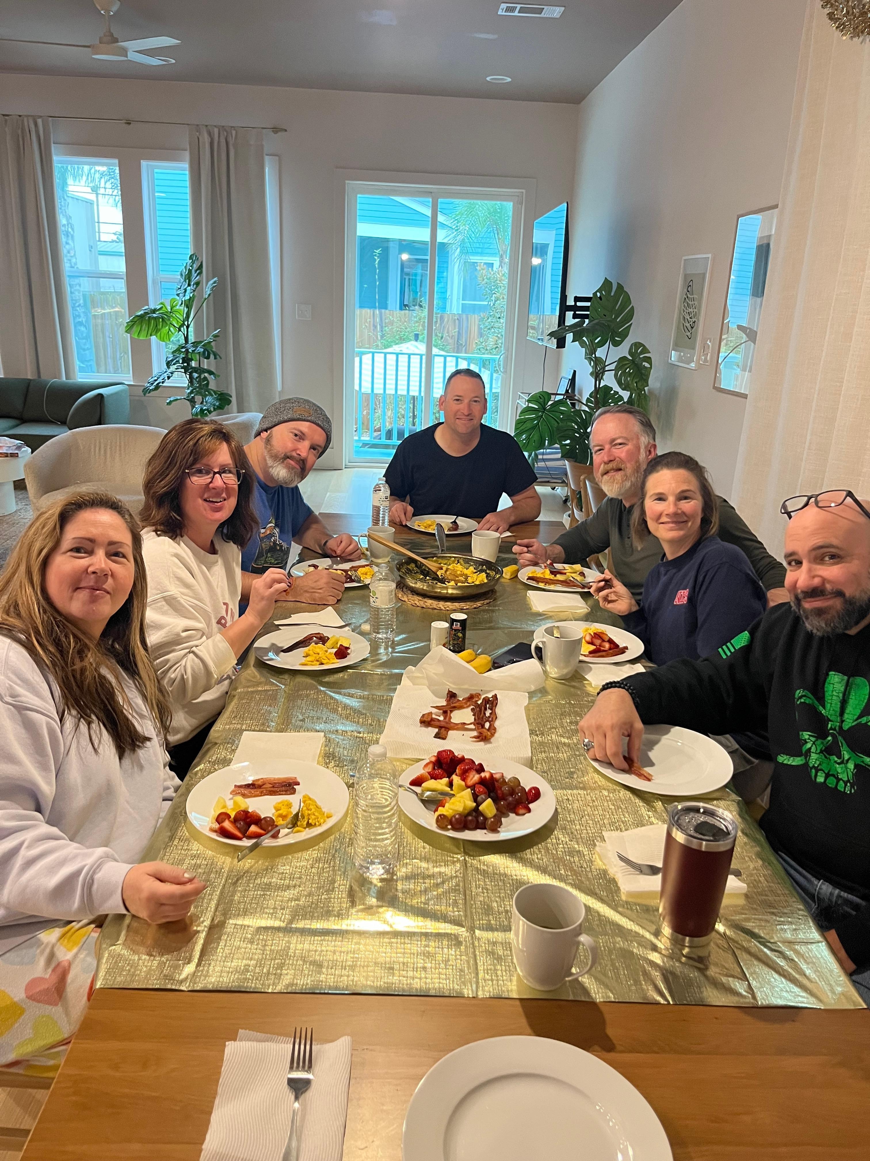 Breakfast at the home in New Orleans 
