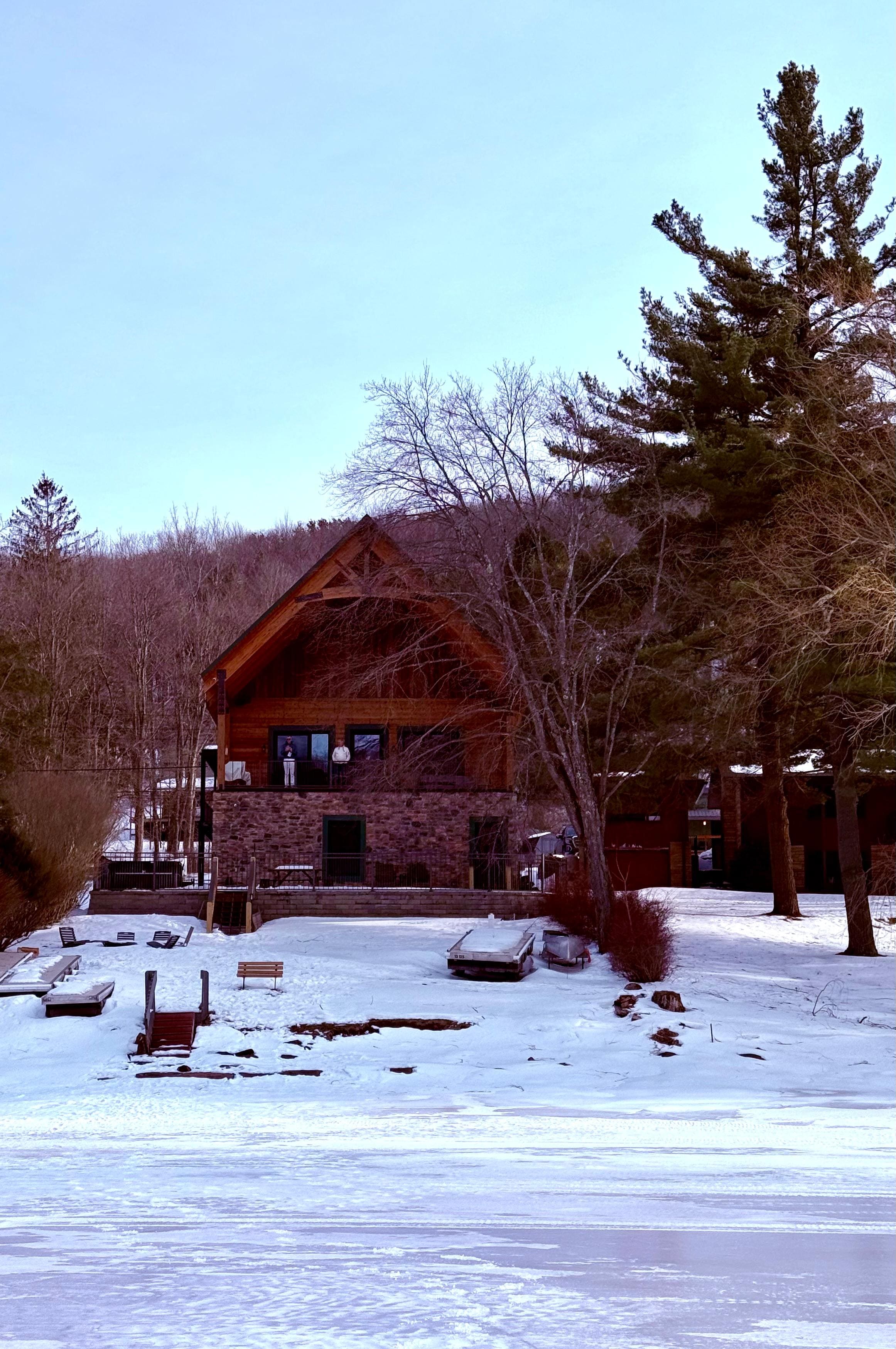 View of house from the lake