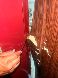 We had to break the bathroom door in to be able to open it as the lock got damaged and wouldn’t open (my son was inside and couldn’t open it from there either).