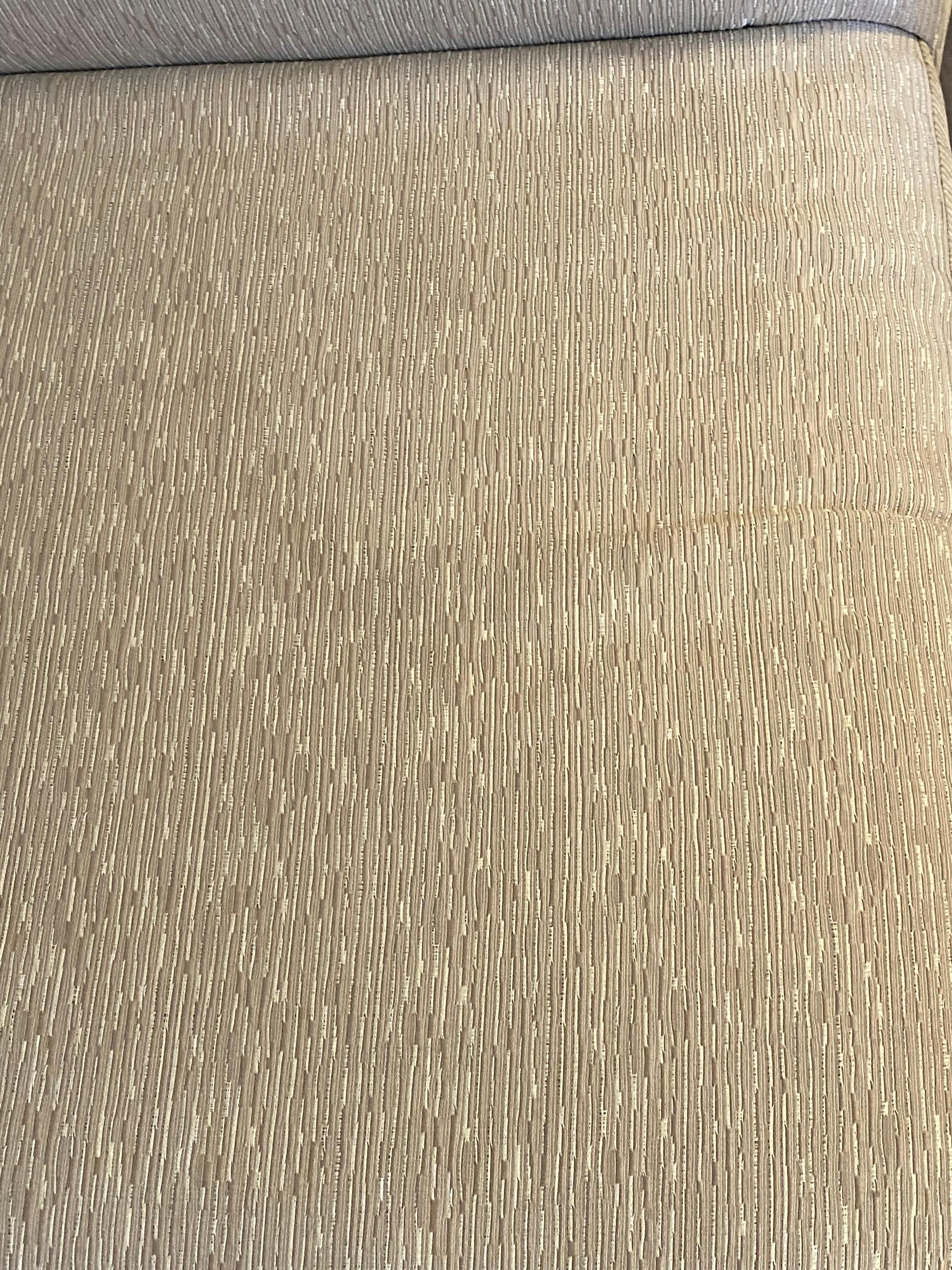 Stained couch in room