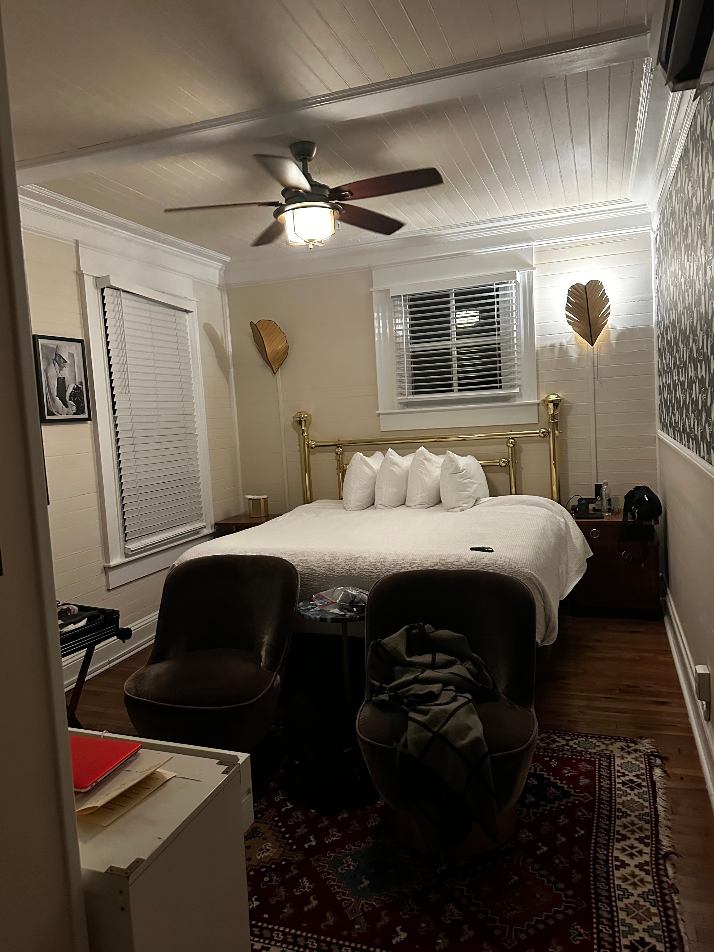 Room was in the historic section of the hotel. 