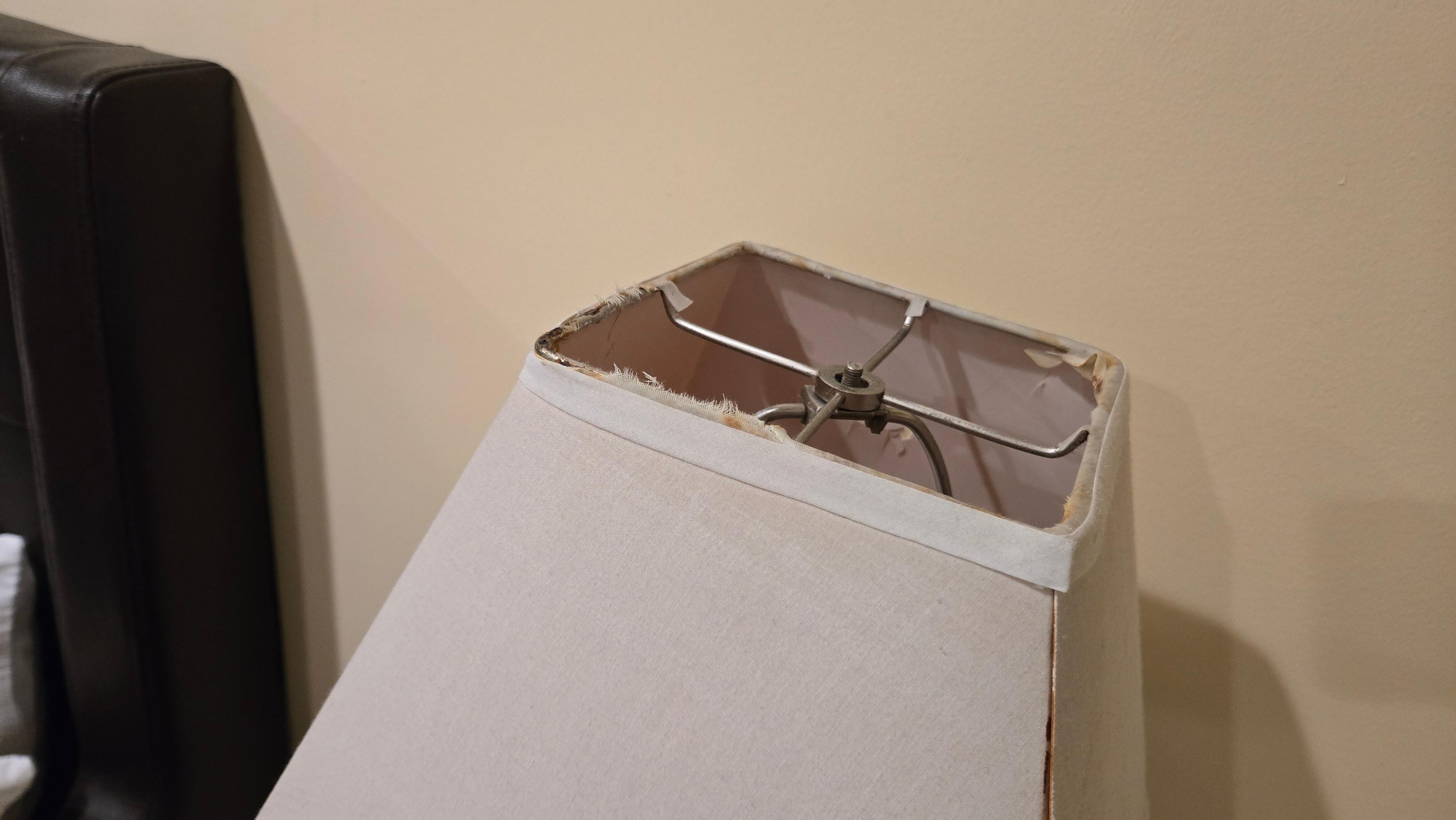 Gross lampshade, not even attached.