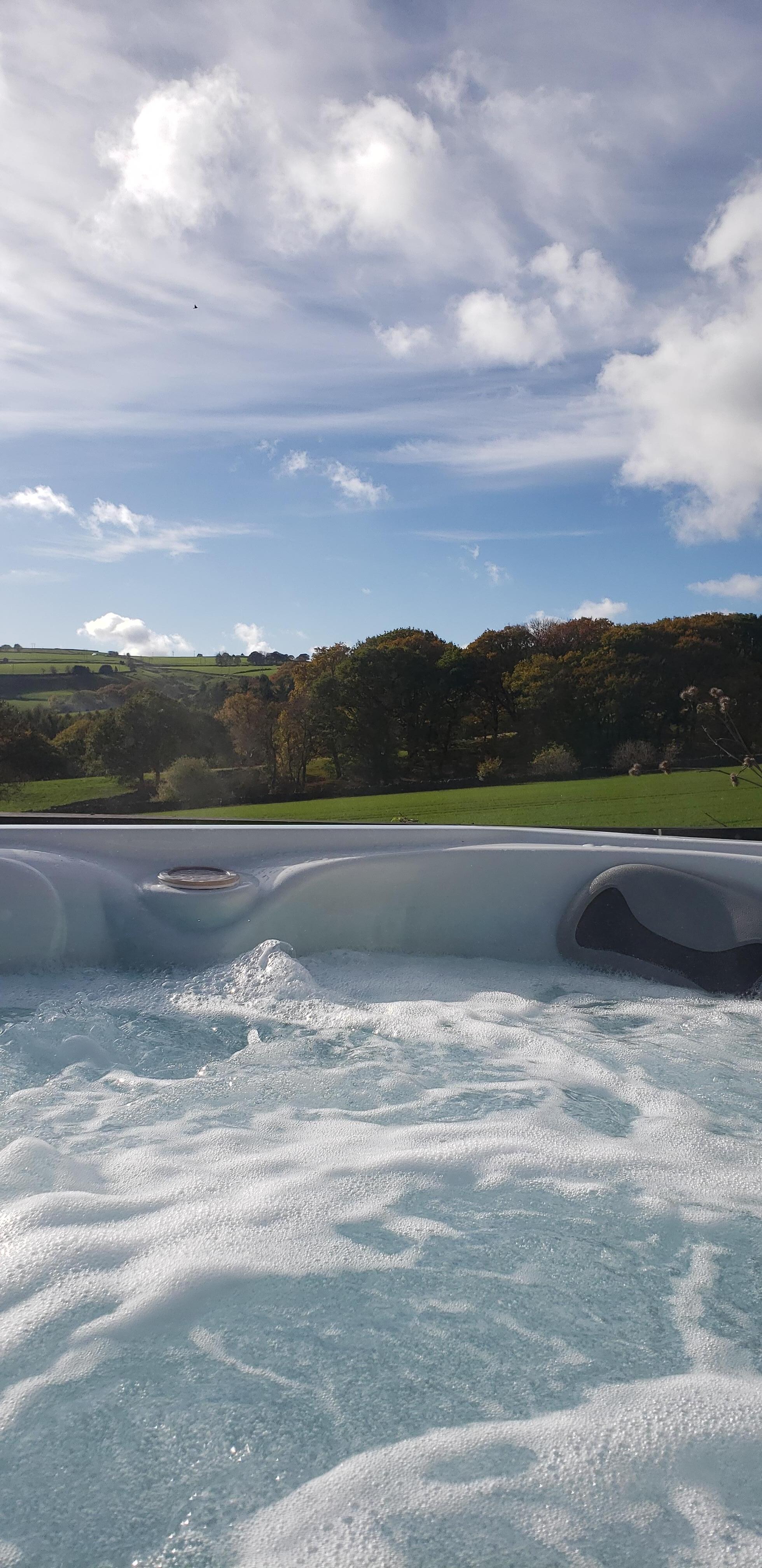 Wonderful view from the hot tub.