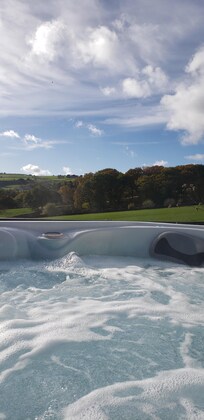 Wonderful view from the hot tub.