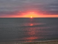 Sunset from the beach just down the street.