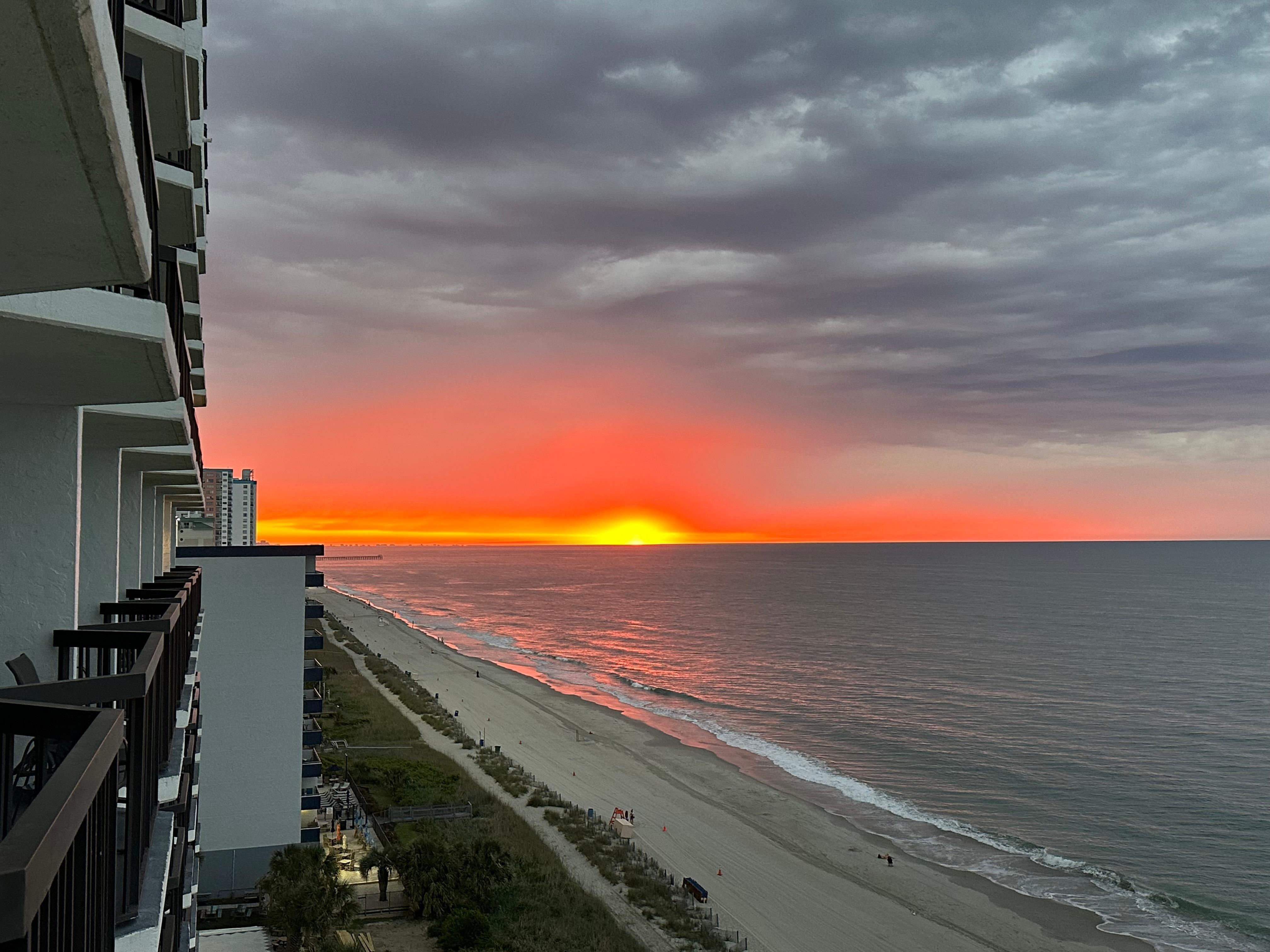 Sunrise from our balcony
