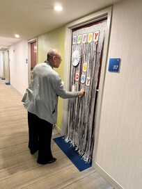 It was that guest’s birthday. At minimum she gives a card for special occasions.