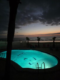 Pool at dawn.