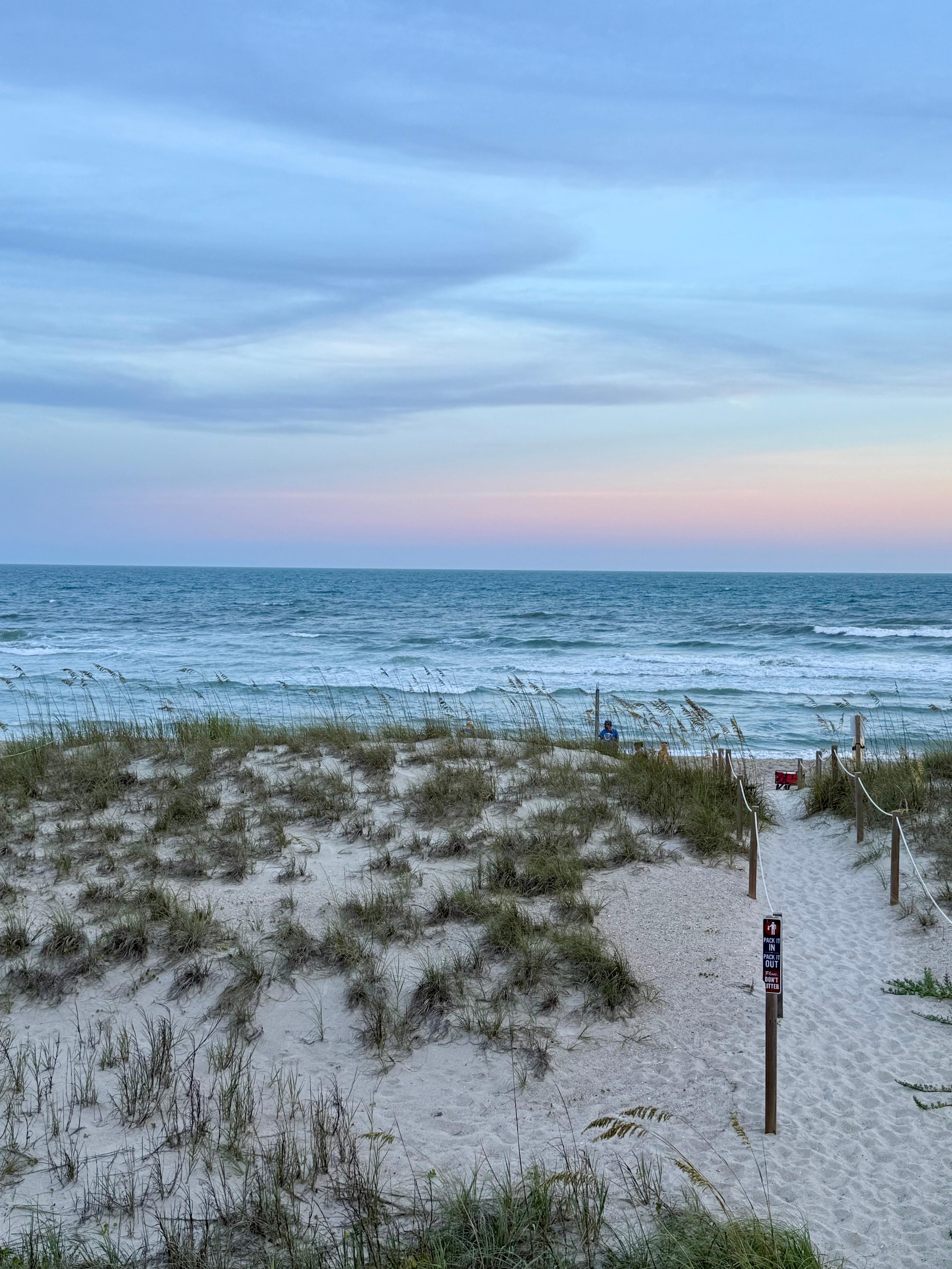 Beach at sunset