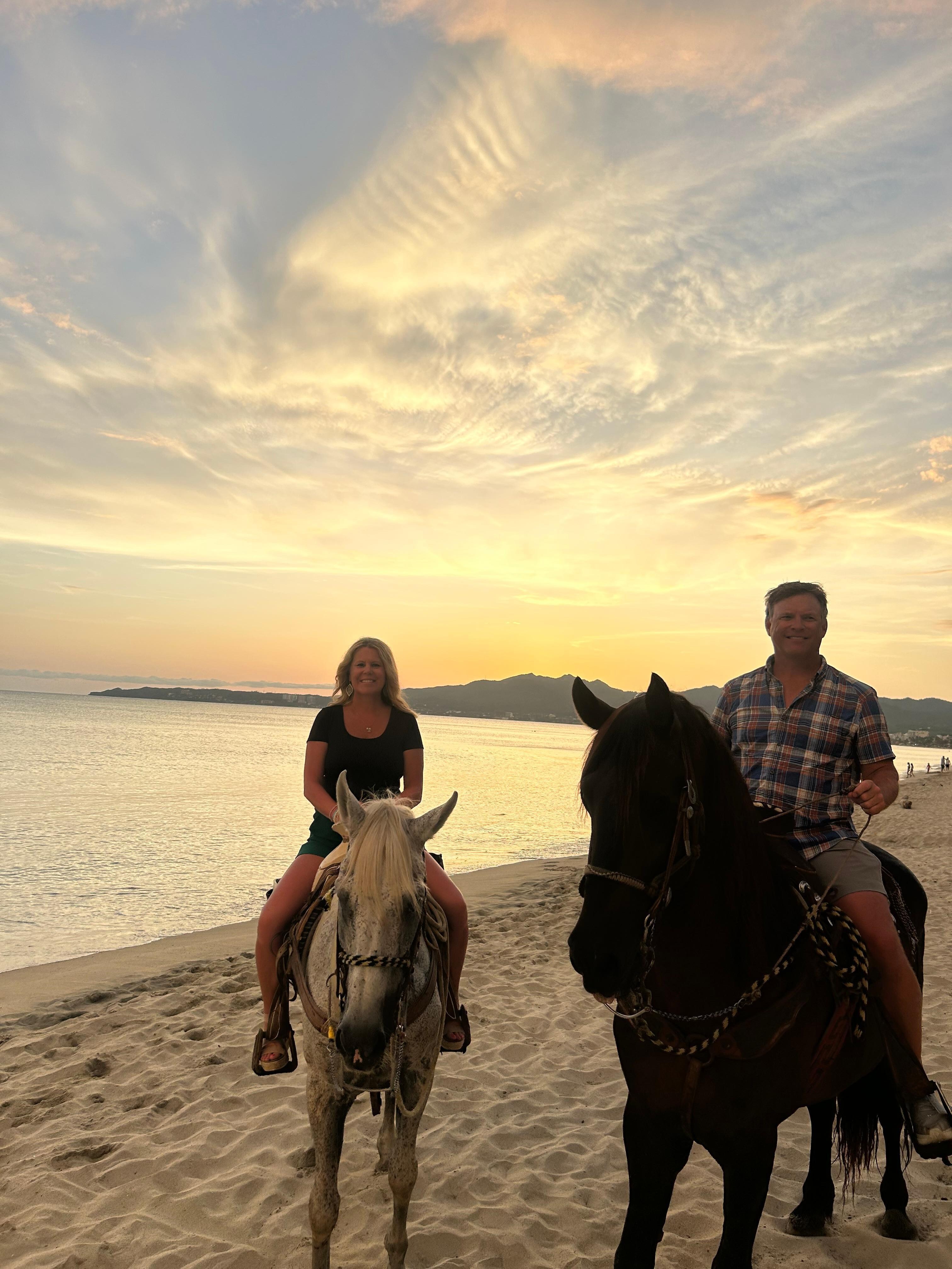 Take the sunset horse ride for $35!