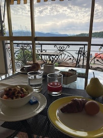 Very nice breakfast with view