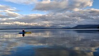 A beautiful evening on the lake