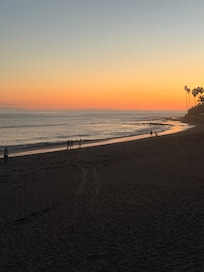 Sunset view from the comfortable couch on the deck!