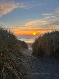 Sunset shot from a beach close by.