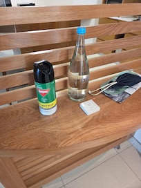 Manager left ant spray for me to be an exterminator whilst on holiday. Ridiculous.
