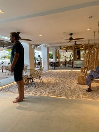 Reception area and restaurant