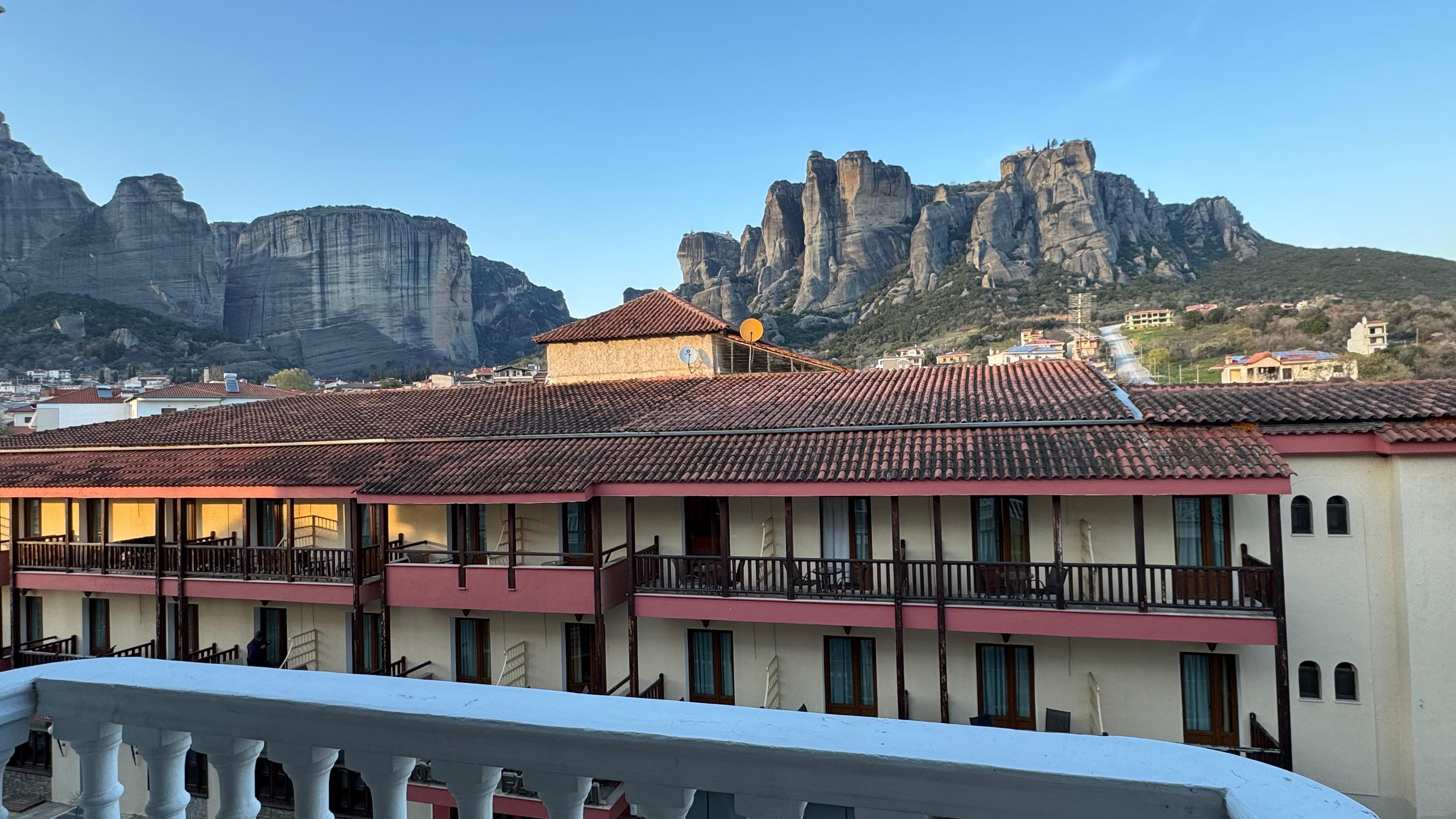 Vue depuis le balcon. 