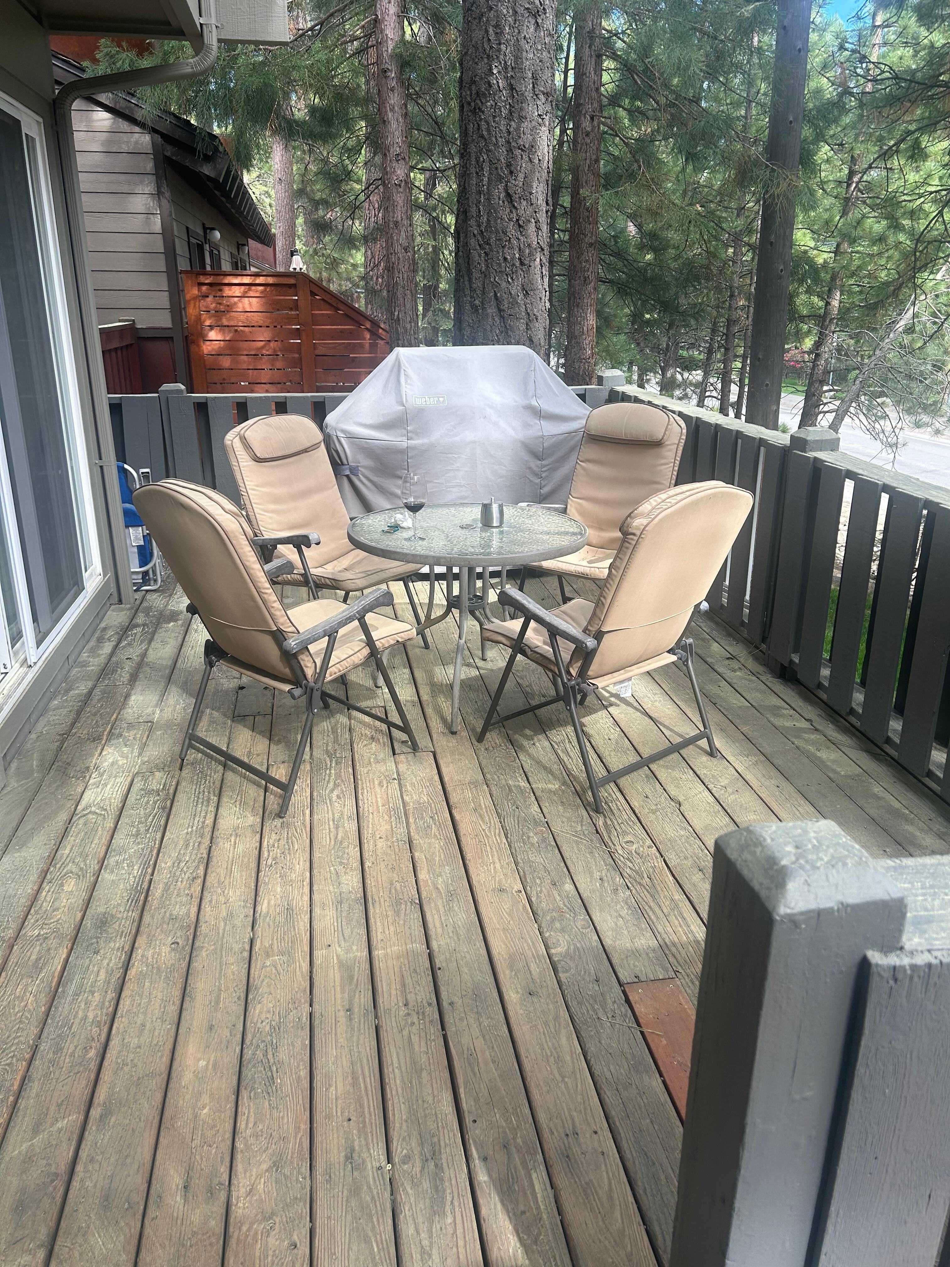 Deck facing south