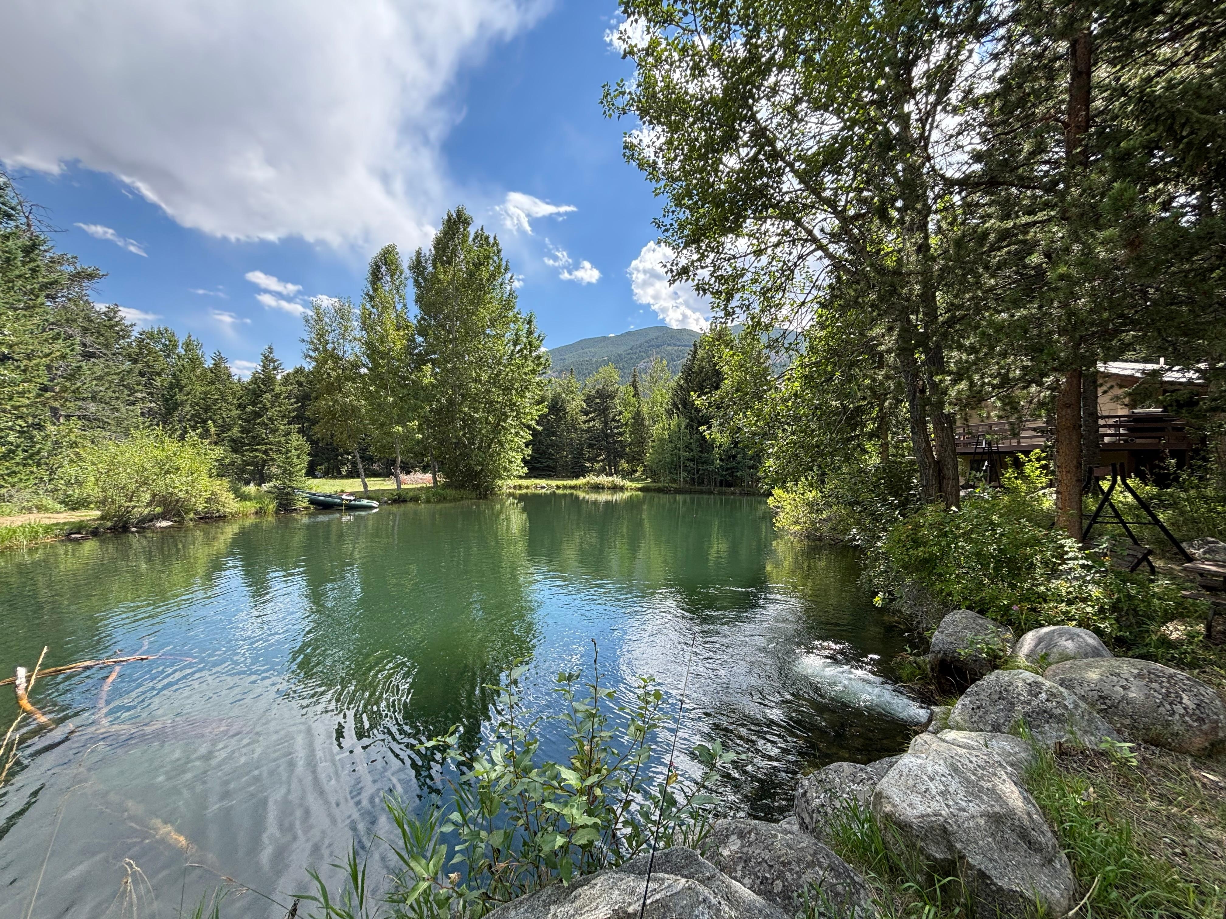 We LOVED the ponds. The owners stocked them in June. And the water is running in and out all the time. We loved listening to it. 