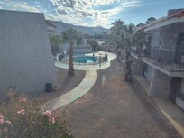 Looking East at the pool.