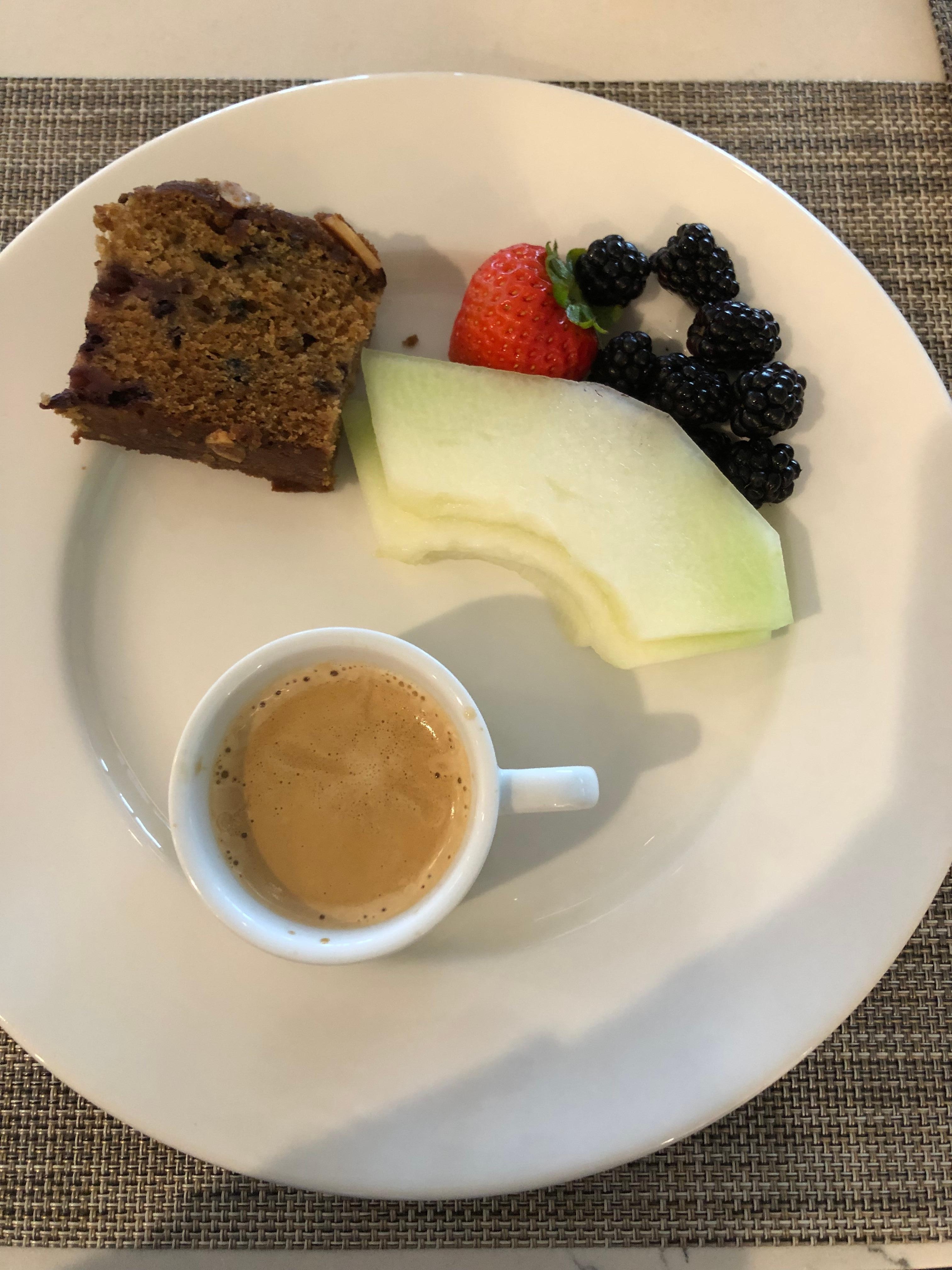 In hotel breakfast