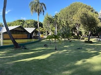 The grounds, looking towards the Indian restaurant.