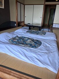 Japanese-style bed.