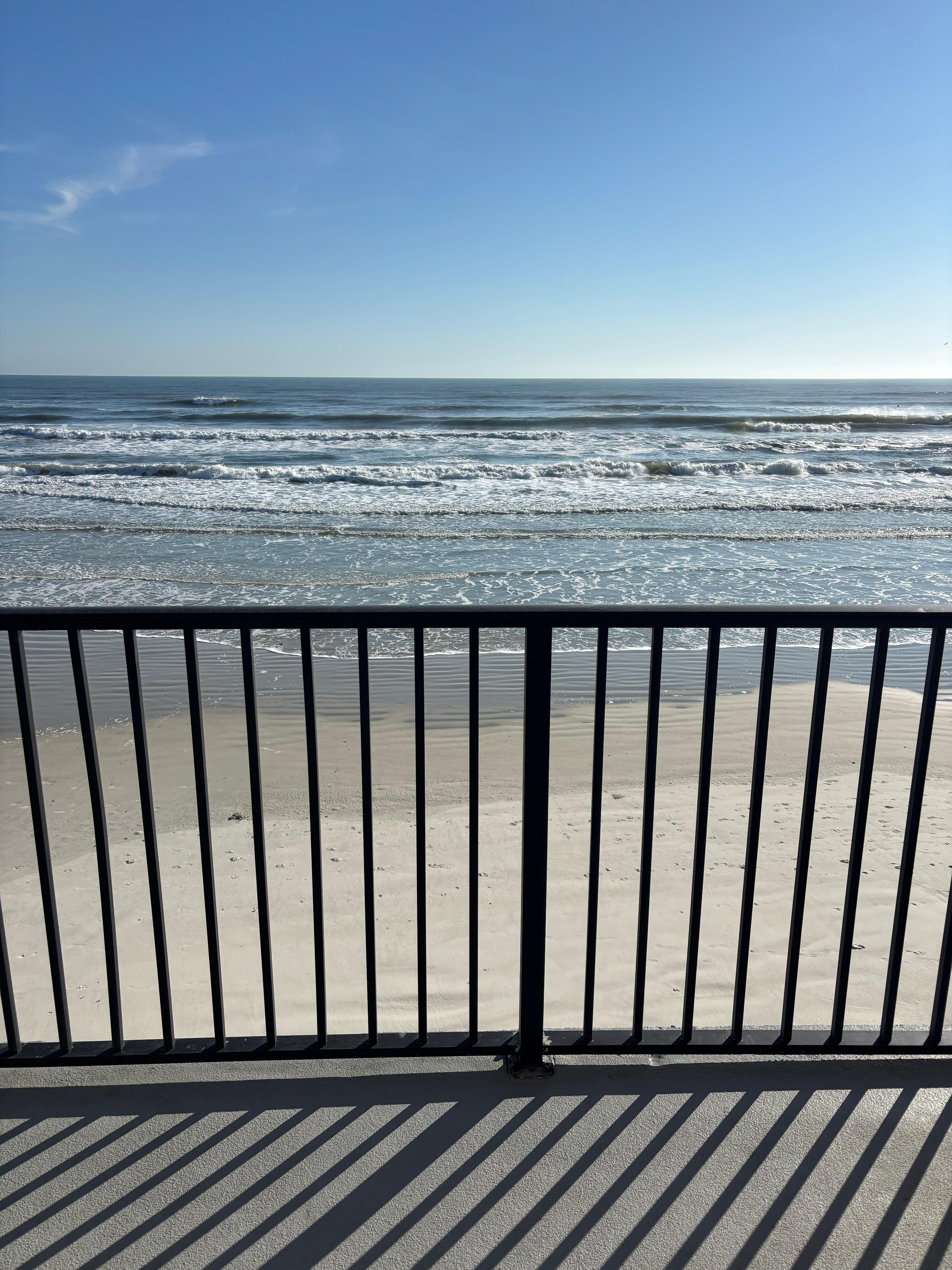 The beach and ocean are right there!!