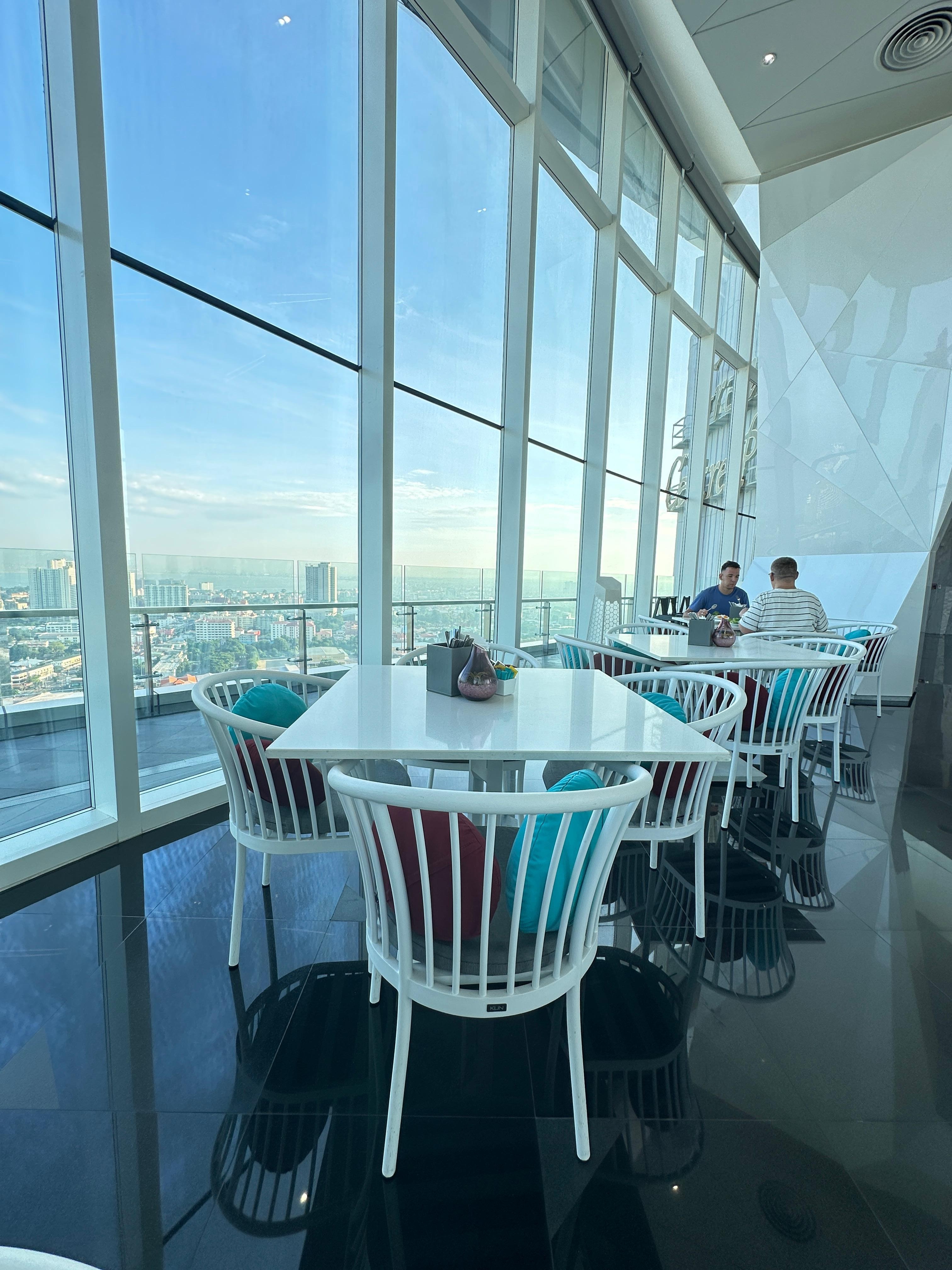 頂樓早餐的空間