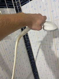 Broken shower head