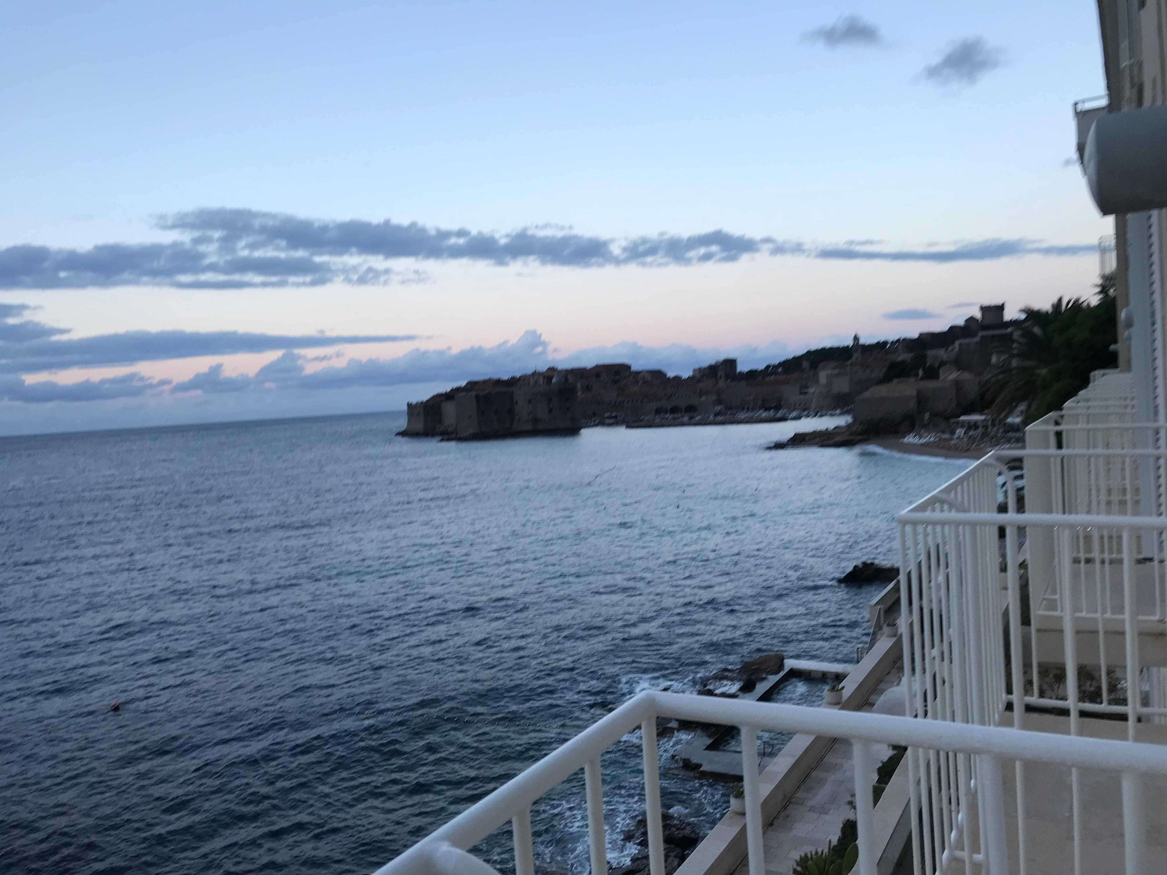 Vue du balcon sur la vieille ville.