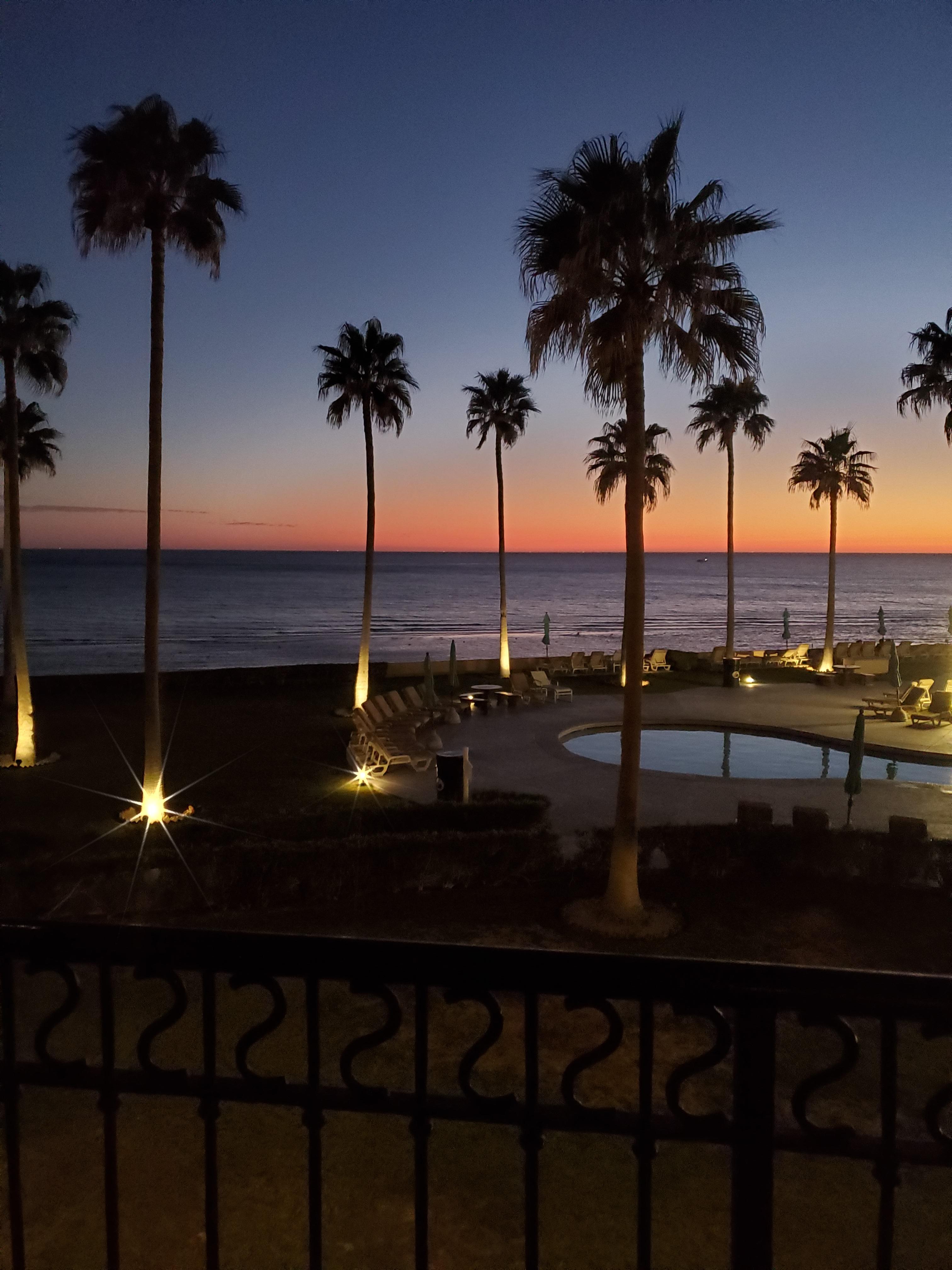 Gorgeous sunset from the balcony