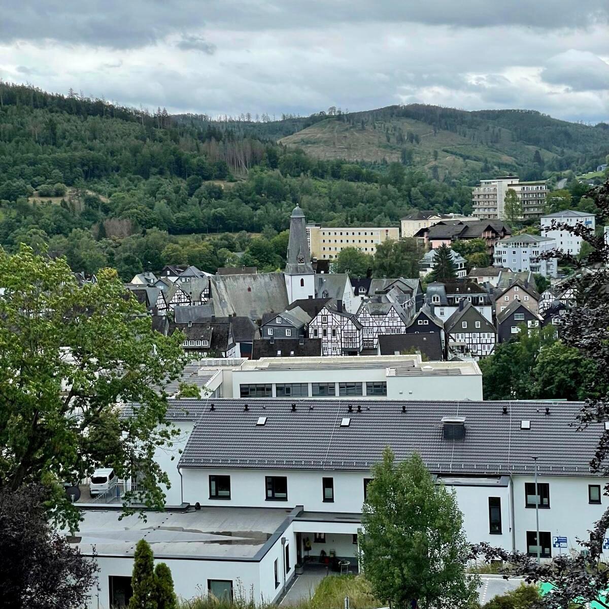 Uitzicht vanaf het balkon