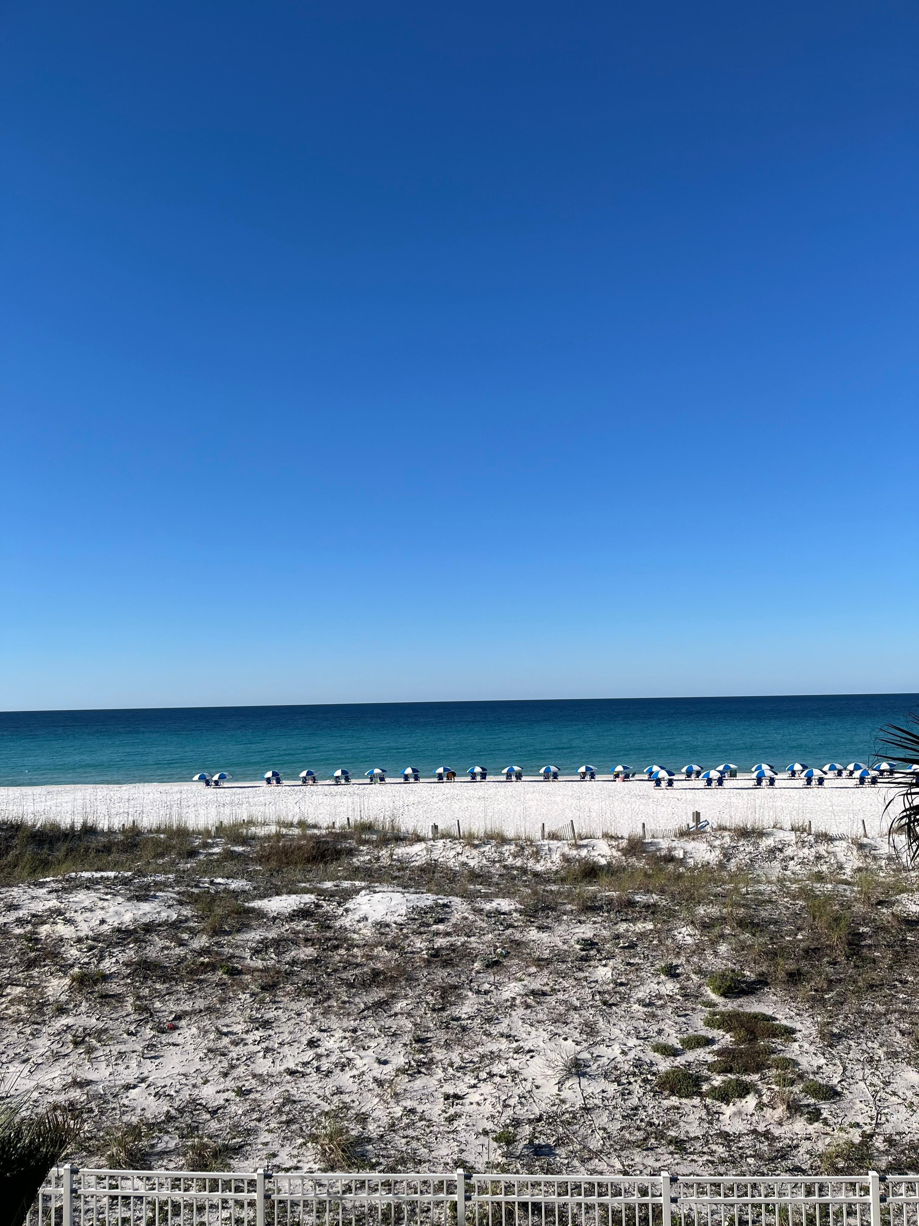 Beach view from the balcony 