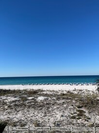 Beach view from the balcony
