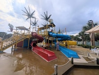 slides at waterpark