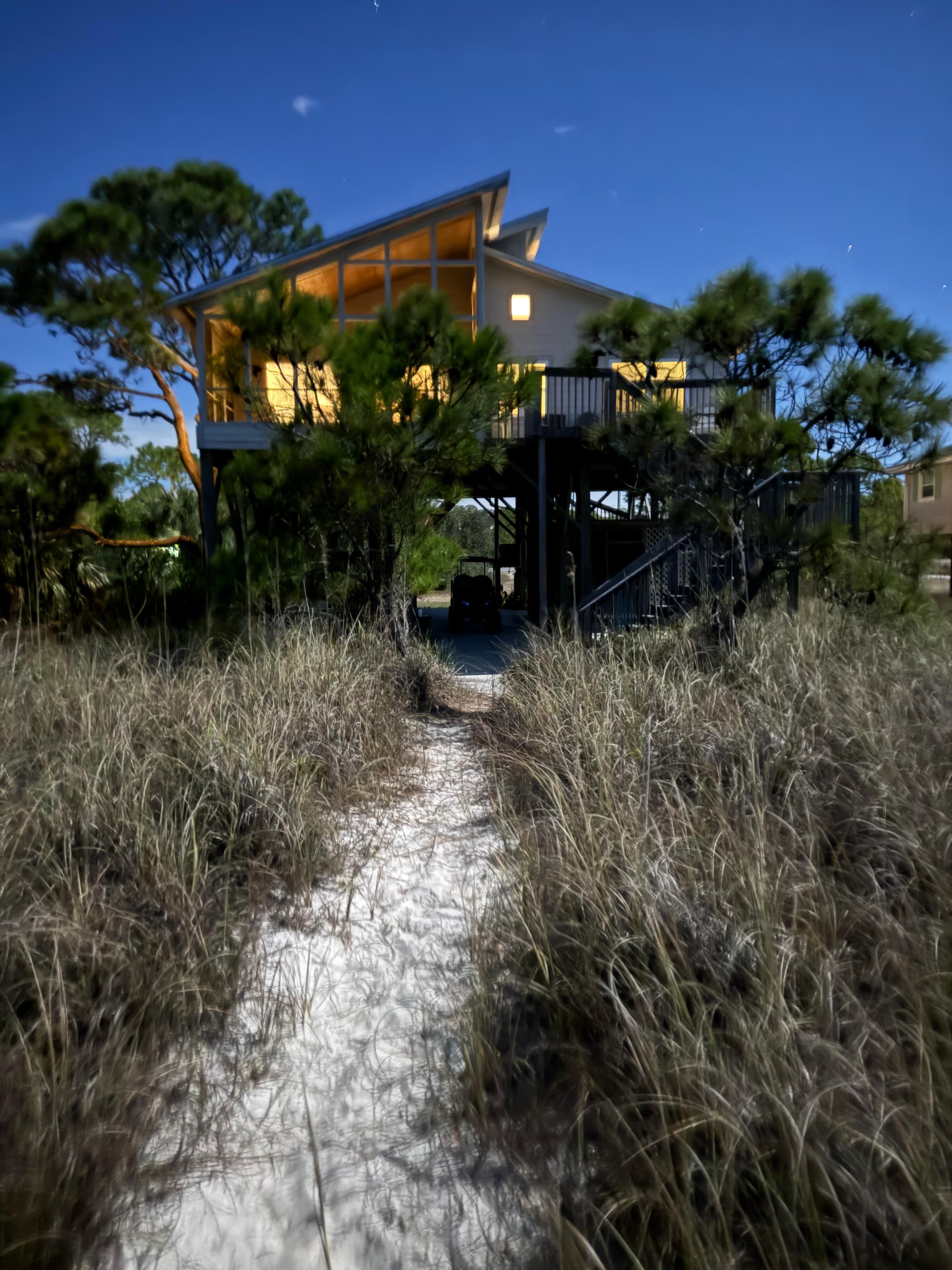 From the beach on a full moon 9:00pm