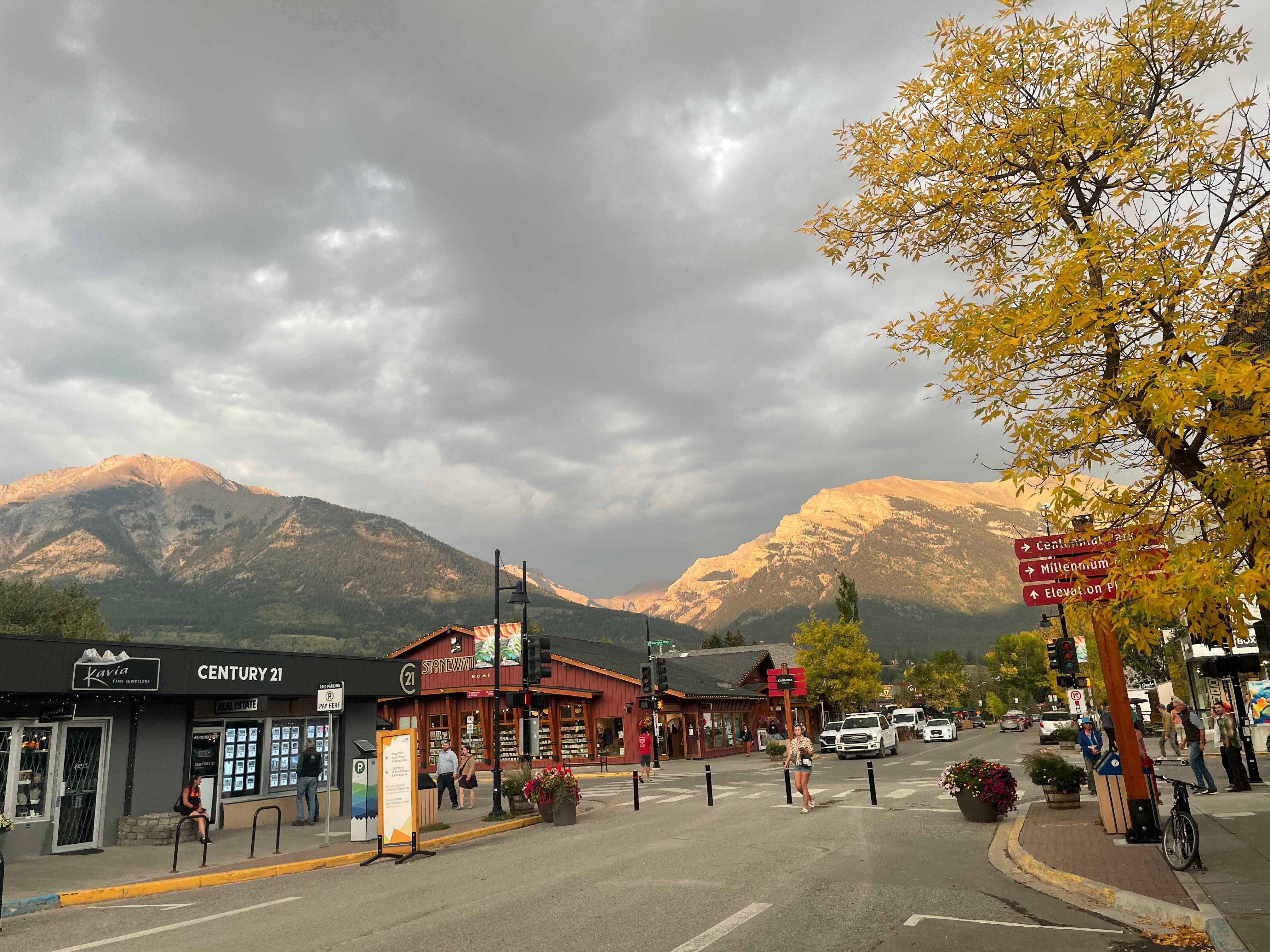 Canmore area near our stay.