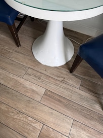 This is more of the furniture that is clearly all banged up and just gross. The chairs were covered with a layer of dirt and we couldn’t sit on them again housekeeping never came.