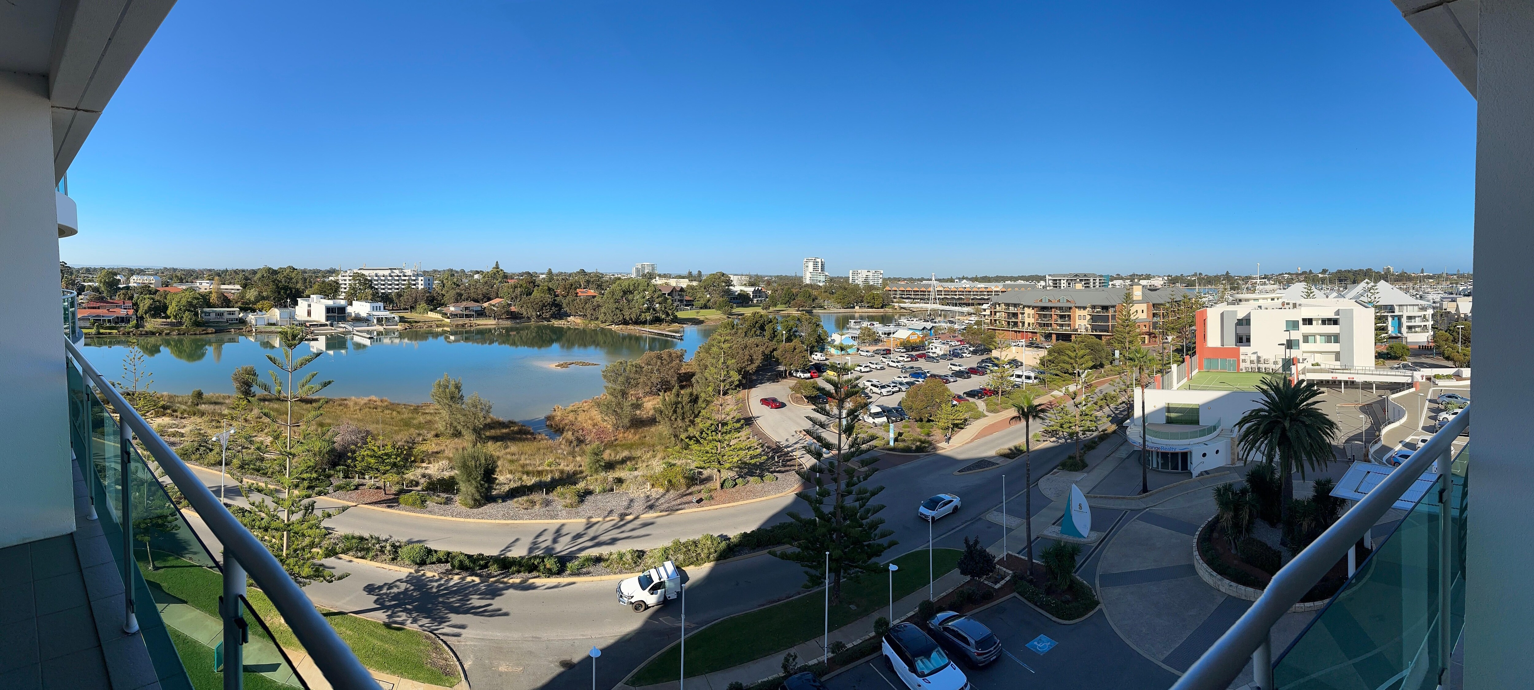 The view of Mandurah from 5th floor 