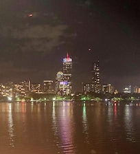 Boston skyline, Cambridge side