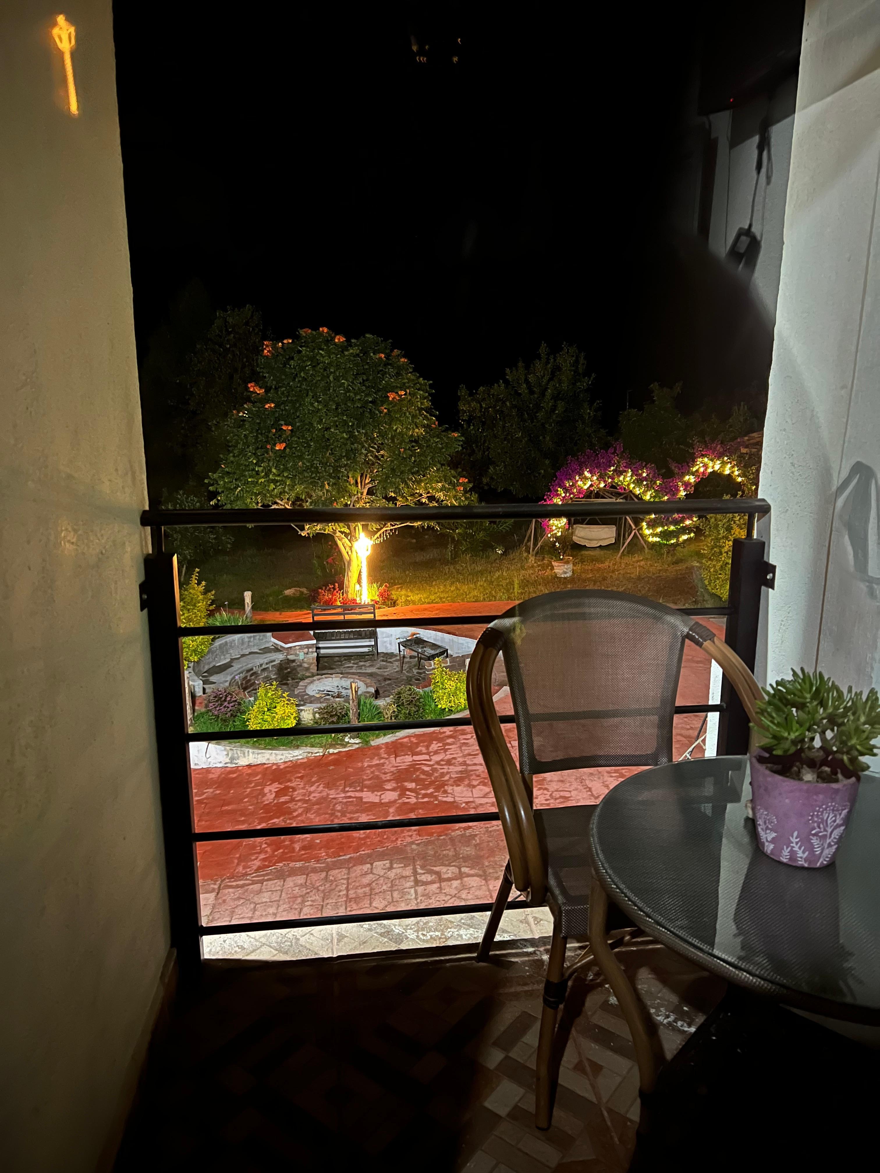 Courtyard view from room balcony