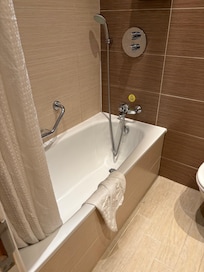 Bath with shower