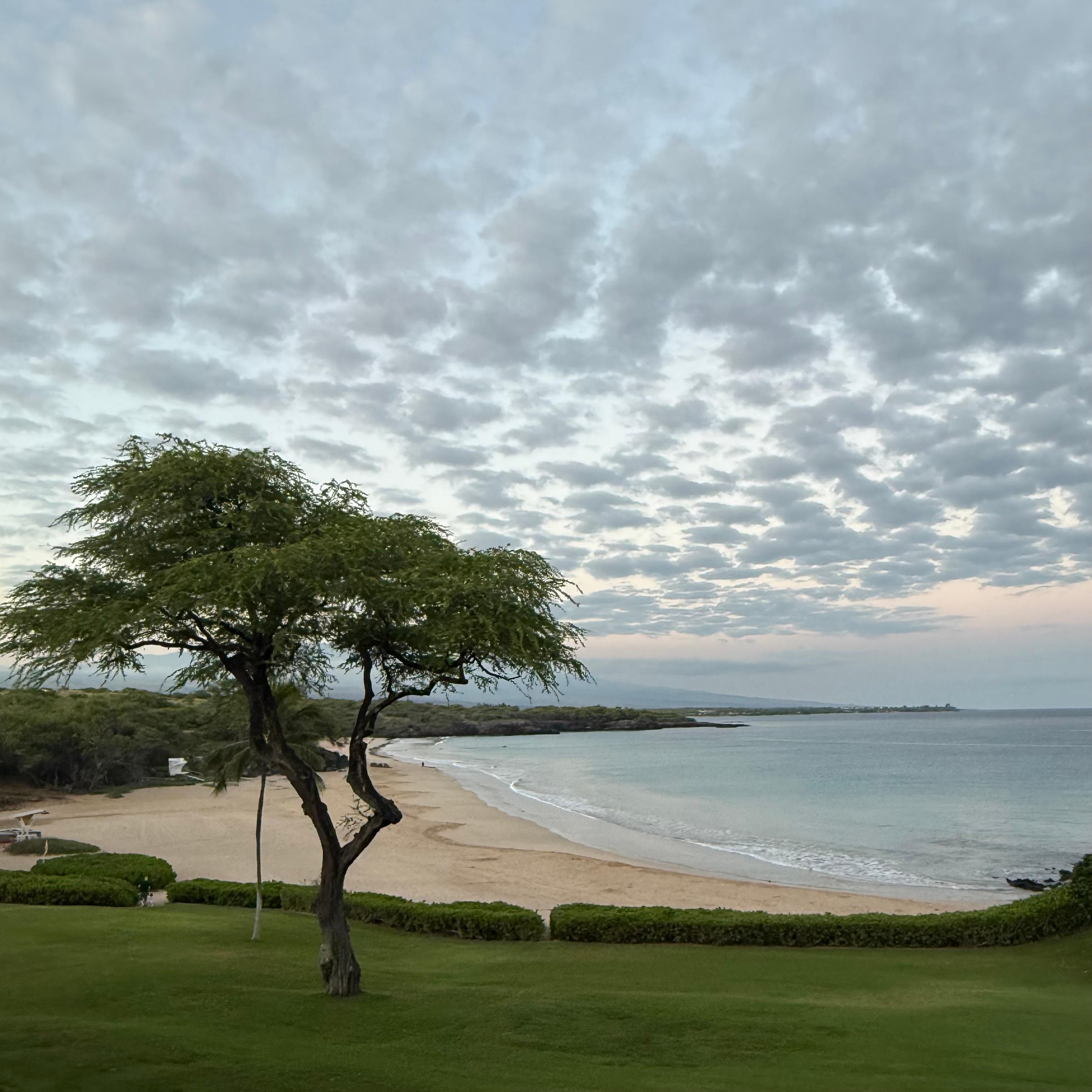 Sunrise view from the lanai