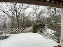 Neige sur la terrasse