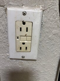 Outlet in bathroom
