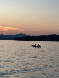 Our boys on the lake