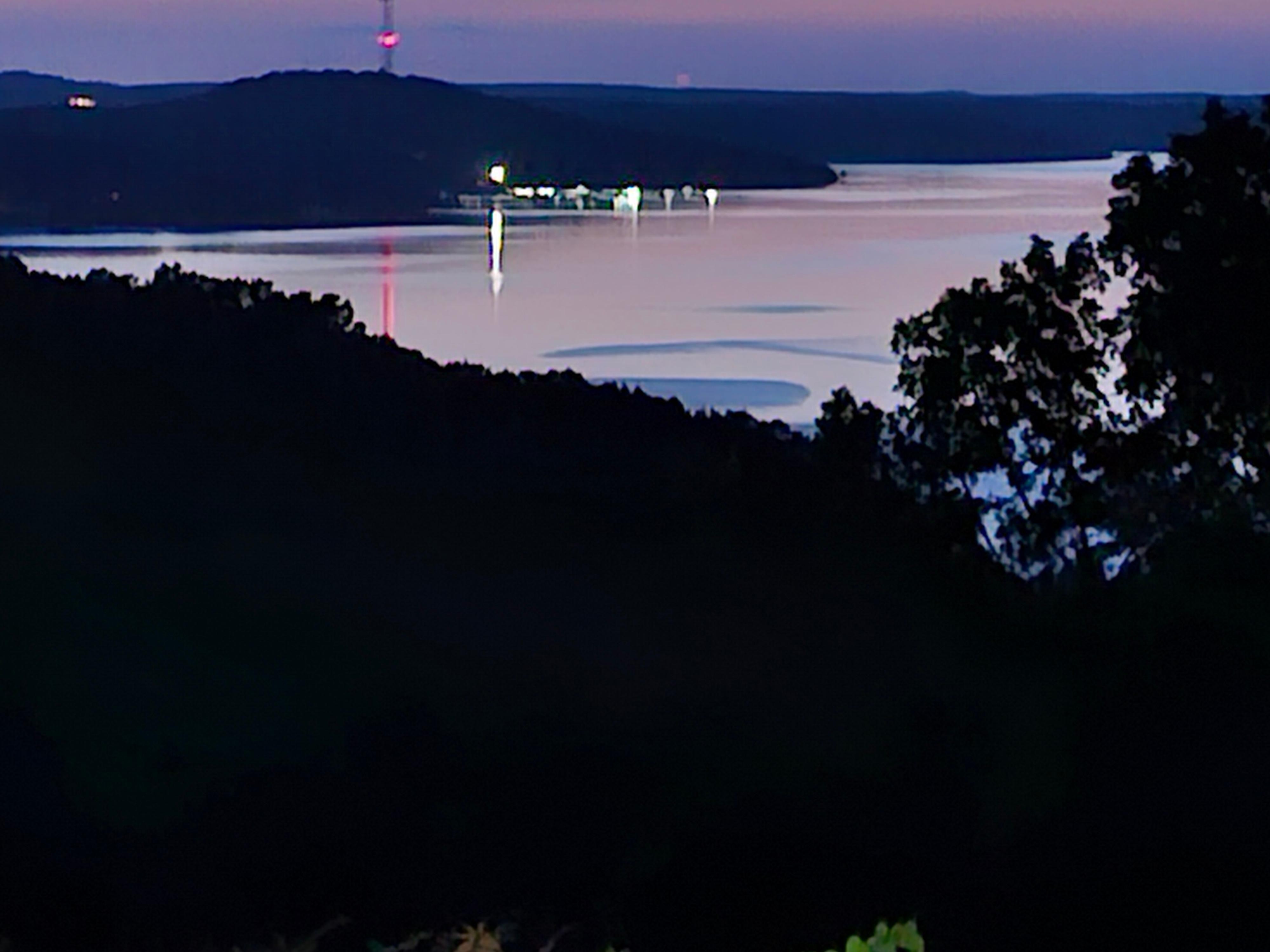 Norfork Lake at sunset.