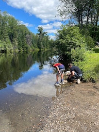 Looking for toads at Riverside Park